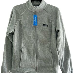 NWT Columbia Benton Springs Full Zip Fleece Jacket Women's Large Gray New